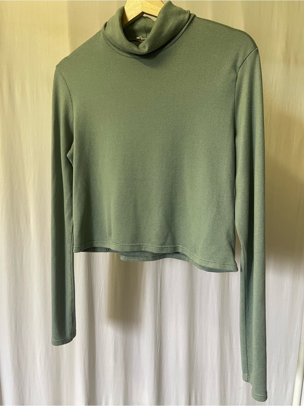 Olivia Rae Sage Green Turtleneck Long Sleeve Top